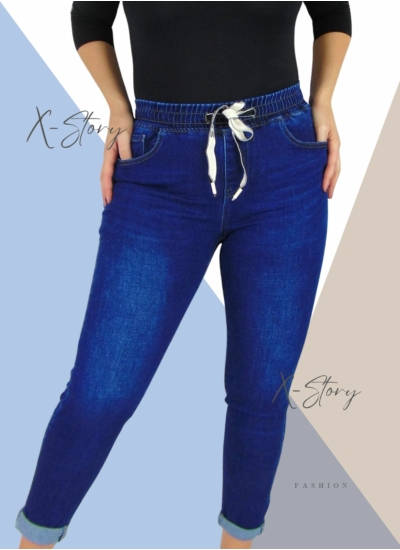 Gumisderekú, sztreccsfarmernadrág (PLUS SIZE MÉRETEKBEN)