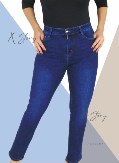 Bélelt sztreccsfarmernadrág (PLUS SIZE MÉRETEKBEN)