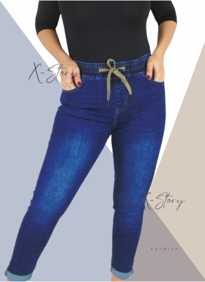 Gumisderekú, sztreccsfarmernadrág (PLUS SIZE MÉRETEKBEN)