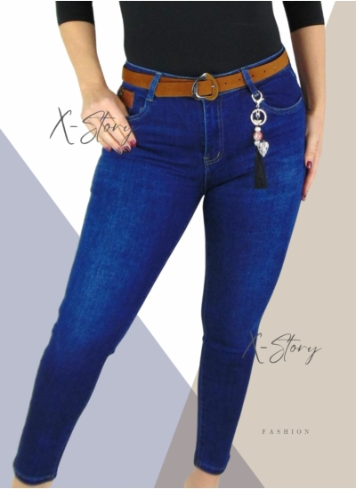 Sötét farmernadrág PLUS SIZE MÉRETEKBEN