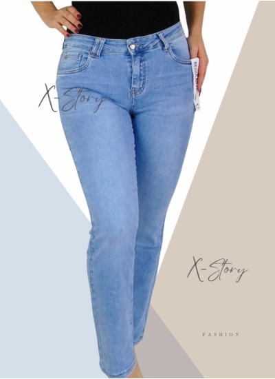 Egyenes szárú farmernadrág (PLUS SIZE méretek)