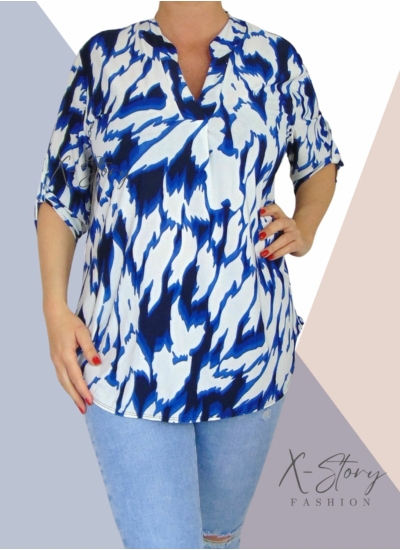 "V" dekoltált, hidegselyem anyagú felső