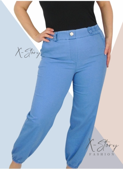 Gumisderekú, díszgombos farmernadrág