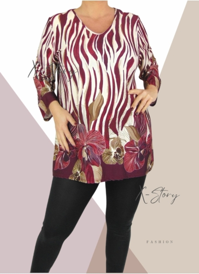 Nagyméretű mintás felső