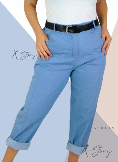 Gumisderekú, laza fazonú farmernadrág