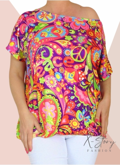 Gumisaljú, mintás felső