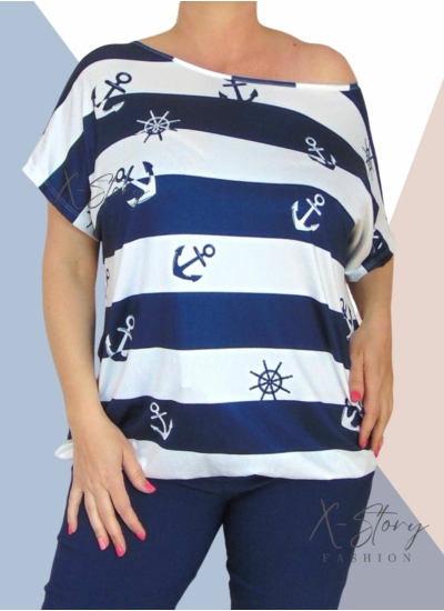 Gumisaljú, mintás felső