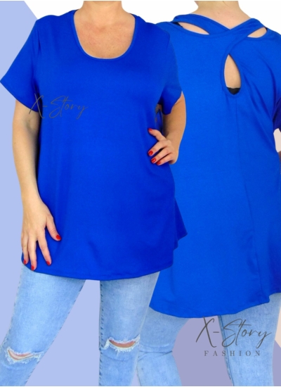 Hátán pántos , laza fazonú felső (királykék)