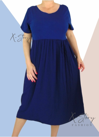 Nagyméretű hosszú ruha (sötétkék)