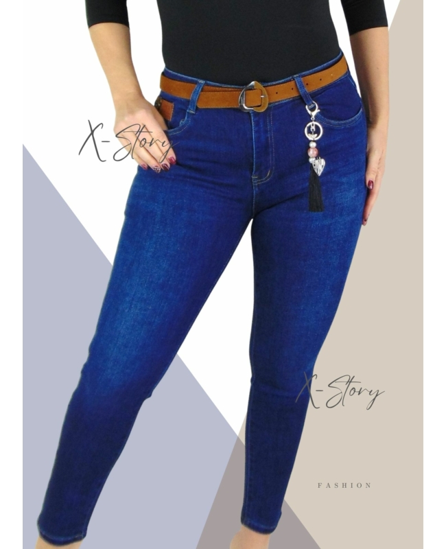 Sötét farmernadrág PLUS SIZE MÉRETEKBEN