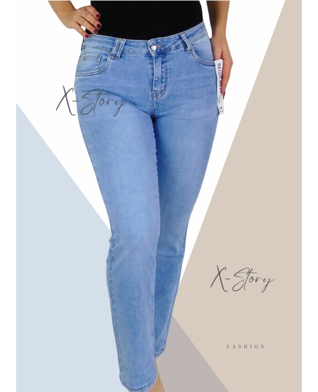 Egyenes szárú farmernadrág (PLUS SIZE méretek)