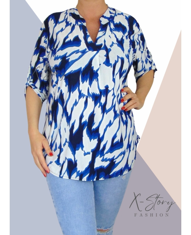 "V" dekoltált, hidegselyem anyagú felső