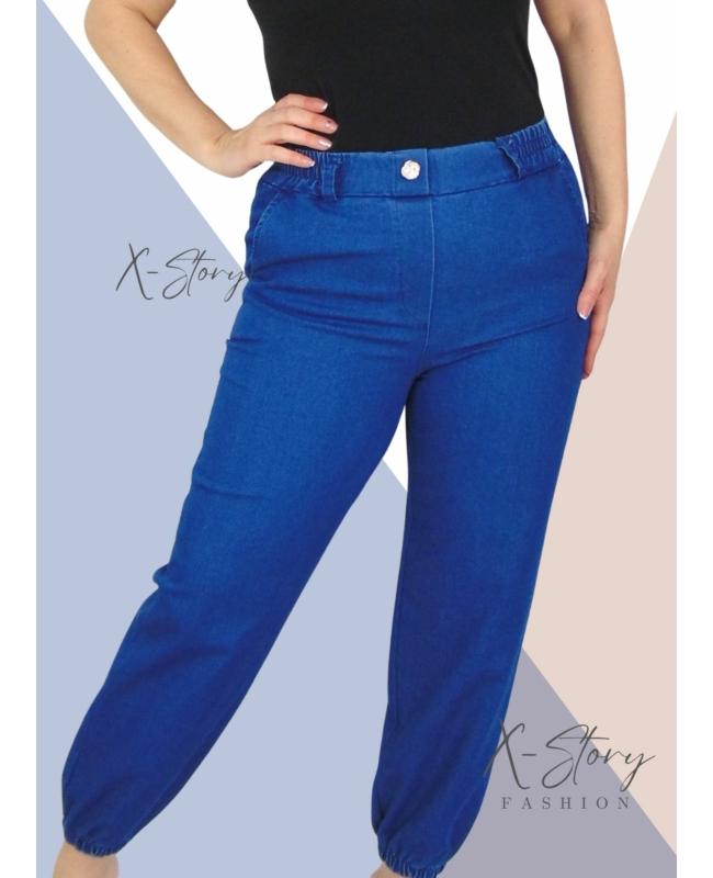 Gumisderekú, díszgombos farmernadrág