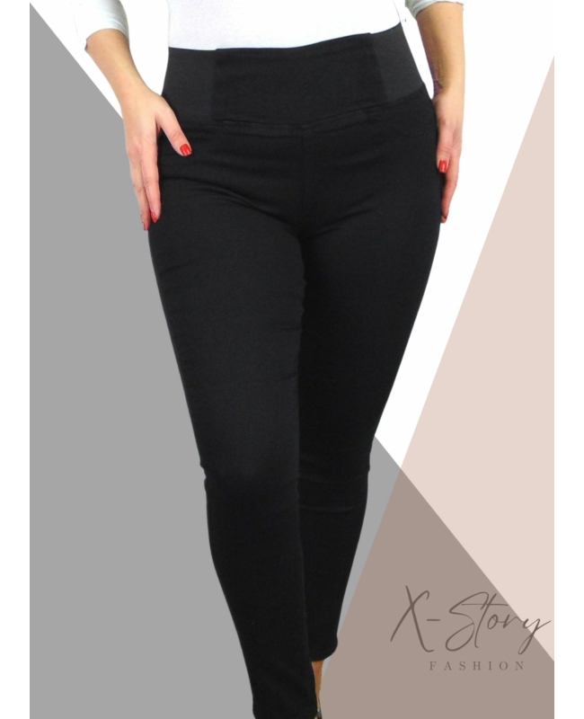 Magasderekú, alakformáló leggings (fekete)