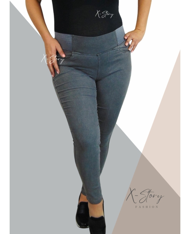 Farmer anyagú , alakformáló leggings (sötétszürke)