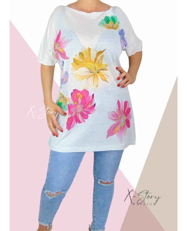 Cérnakötött, mintás tunika