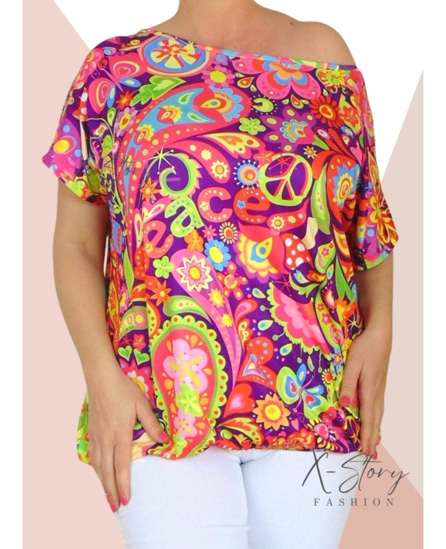 Gumisaljú, mintás felső