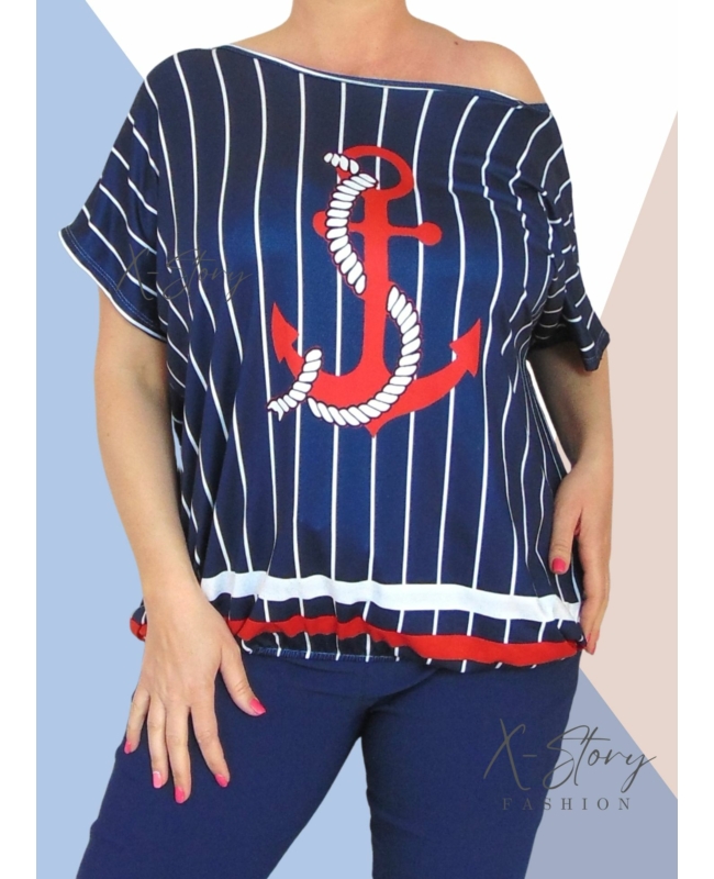 Gumisaljú, mintás felső