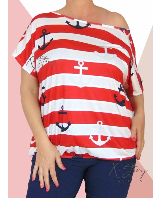 Gumisaljú, mintás felső