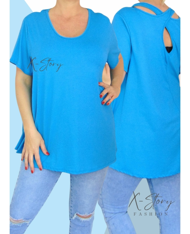 Hátán pántos , laza fazonú felső (babakék)