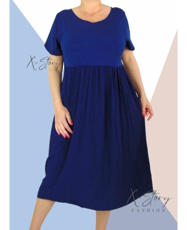 Nagyméretű hosszú ruha (sötétkék)