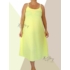Kép 2/2 - Fonott pántos ruha (sárga)