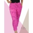 Kép 2/2 - Gumisderekú, mintás sztreccsnadrág (pink)