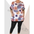 Kép 1/2 - Kereknyakú, mintás tunika