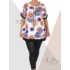 Kép 2/2 - Kereknyakú, mintás tunika