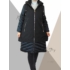 Kép 2/5 - Steppelt, kapucnis kabát (fekete)