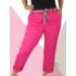 Kép 2/2 - EXTRA méretű gumisderekú nadrág, selyem övvel (pink)