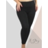 Kép 1/2 - Plus size méretű pamut leggings (fekete)