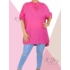 Kép 1/3 - Pamutgéz anyagú, bő fazonú tunika(pink)