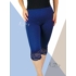 Kép 2/2 - Csipkés aljú, plus size méretű  leggings (sötétkék)