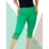 Kép 2/2 - Csipkés aljú, plus size méretű  leggings (fűzöld)