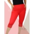 Kép 2/2 - Csipkés aljú, plus size méretű  leggings (piros)