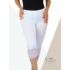 Kép 1/2 - Csipkés aljú, plus size méretű  leggings (fehér)