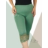 Kép 1/2 - Csipkés aljú, plus size méretű  leggings (khaki)