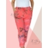 Kép 2/2 - Gumisderekú, virágmintás streccsnadrág (NORMÁL NAGYMÉRET)korall
