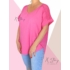 Kép 3/3 - Vállán horgolt, hátul hosszított, laza fazonú felső (pink)