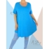 Kép 2/4 - Hátán pántos , "A" vonalú tunika (babakék)