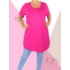 Kép 2/4 - Hátán pántos , "A" vonalú tunika (pink)
