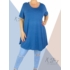Kép 2/4 - Hátán pántos , "A" vonalú tunika (farmerkék)