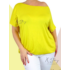 Kép 1/2 - Gumis aljú , ejtett vállú felső (sárga)