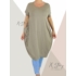 Kép 2/2 - Extra nagyzsebes,hagymafazonú pamut ruha (homok)